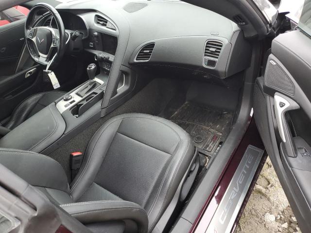 1G1YB2D78H5110592 - 2017 CHEVROLET CORVETTE STINGRAY 1LT MAROON photo 8