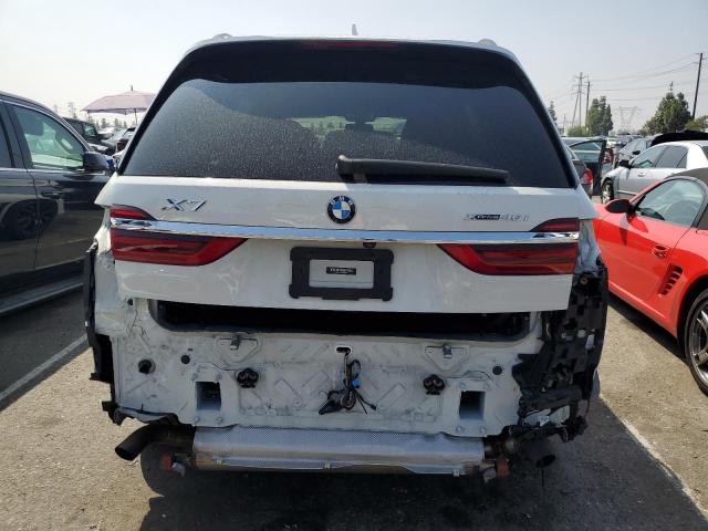 5UXCW2C01M9E03202 - 2021 BMW X7 XDRIVE40I WHITE photo 6