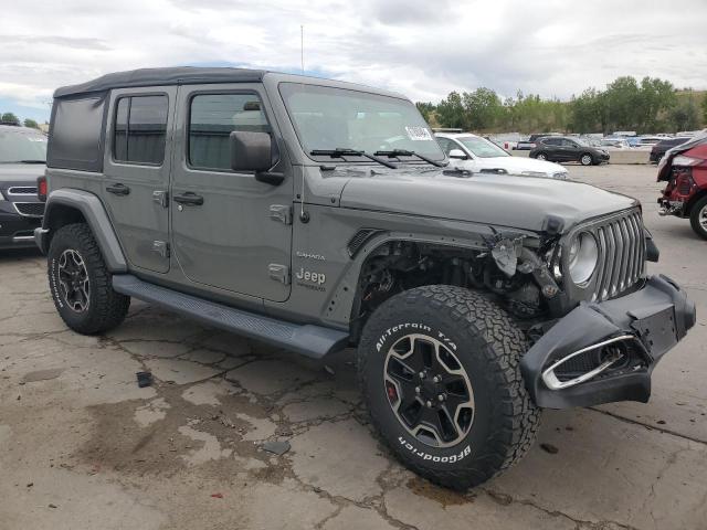 1C4HJXENXJW328974 - 2018 JEEP WRANGLER U SAHARA GRAY photo 4