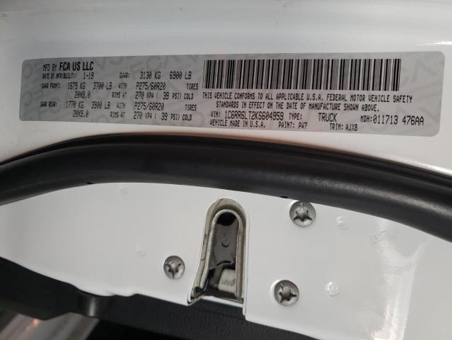 1C6RR6LT2KS604959 - 2019 RAM 1500 CLASS SLT 白色 照片 13