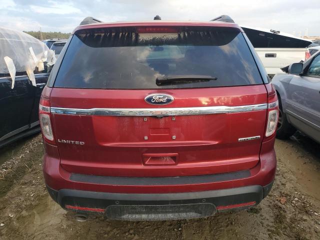 1FM5K7F80FGB42298 - 2015 FORD EXPLORER LIMITED RED photo 6