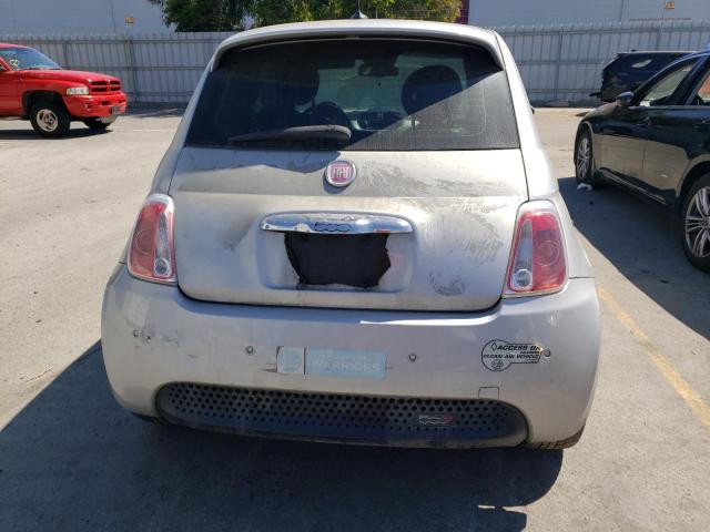 3C3CFFGEXET294523 - 2014 FIAT 500 ELECTRIC SILVER photo 6