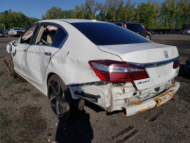 1HGCR2F90HA029199 - 2017 HONDA ACCORD EXL WHITE photo 2