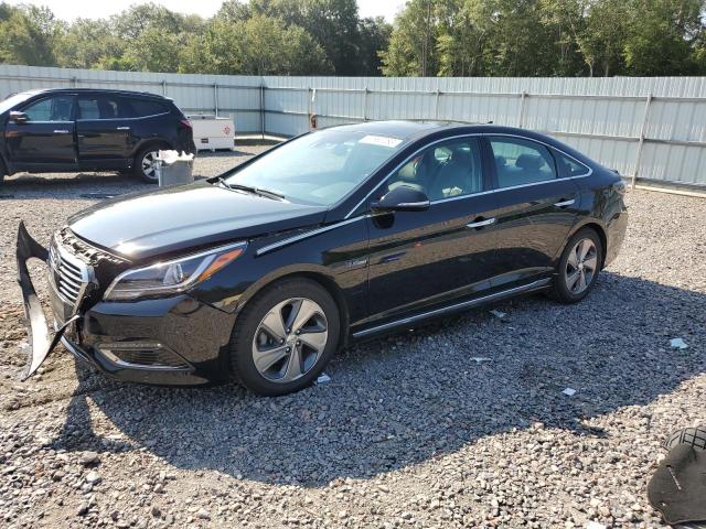 KMHE34L15GA022780 - 2016 HYUNDAI SONATA HYBRID BLACK photo 1