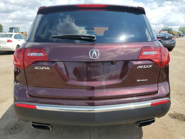 2HNYD2H26AH528996 - 2010 ACURA MDX BURGUNDY photo 6