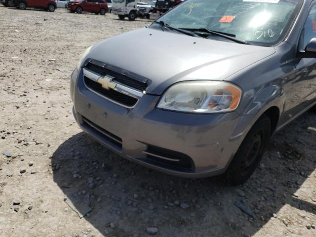 KL1TD5DEXBB247061 - 2011 CHEVROLET AVEO LS 灰色 照片 9