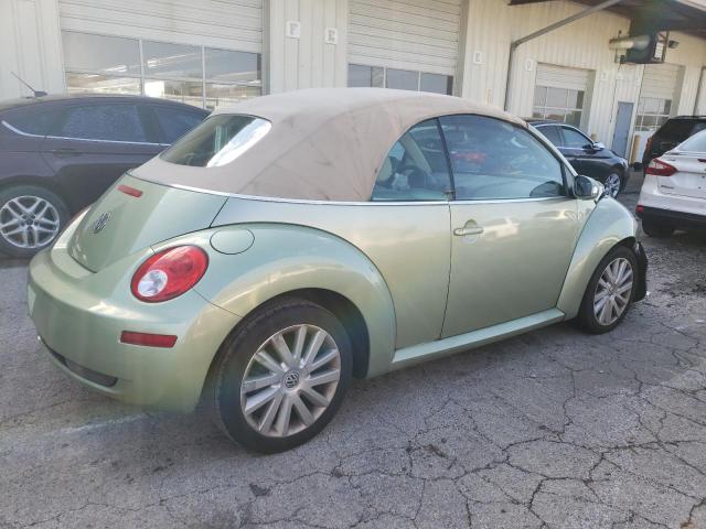 3VWRF31Y18M403499 - 2008 VOLKSWAGEN NEW BEETLE CONVERTIBLE SE GREEN photo 3