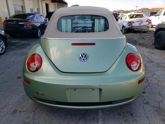 3VWRF31Y18M403499 - 2008 VOLKSWAGEN NEW BEETLE CONVERTIBLE SE GREEN photo 6