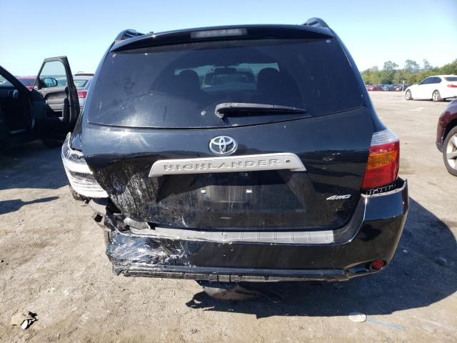 5TDJK3EH0AS018303 - 2010 TOYOTA HIGHLANDER SE BLACK photo 6