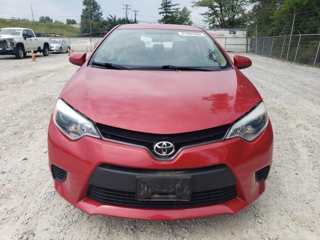 2T1BURHE0EC203081 - 2014 TOYOTA COROLLA L RED photo 5