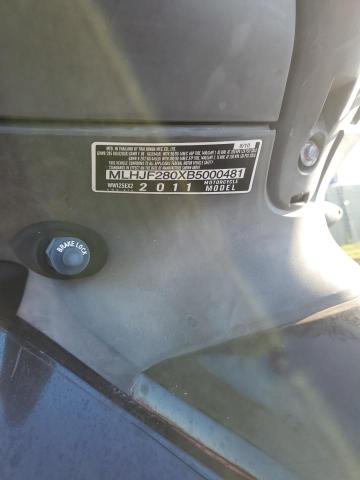 MLHJF280XB5000481 - 2011 HONDA PCX Սպիտակ լուսանկար 10