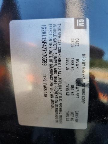 1G2AL15F477176599 - 2007 PONTIAC G5 Noir photo 13