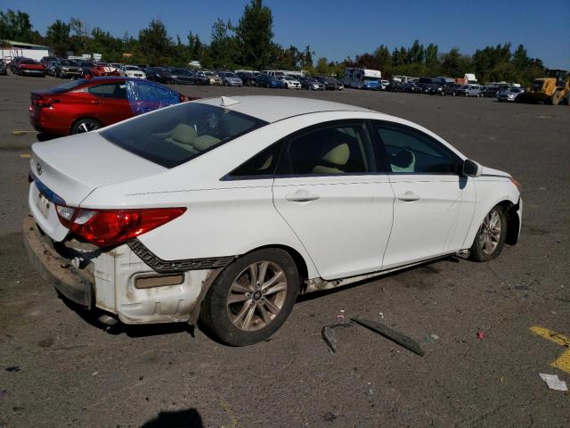 5NPEB4AC1DH722182 - 2013 HYUNDAI SONATA GLS WHITE photo 3