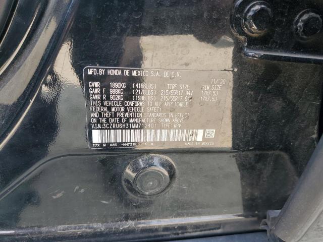 3CZRU6H31MM712401 - 2021 HONDA HR-V LX BLACK photo 13