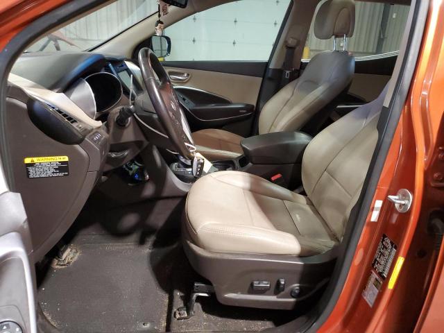 5XYZU3LB2HG414624 - 2017 HYUNDAI SANTA FE S ORANGE photo 7