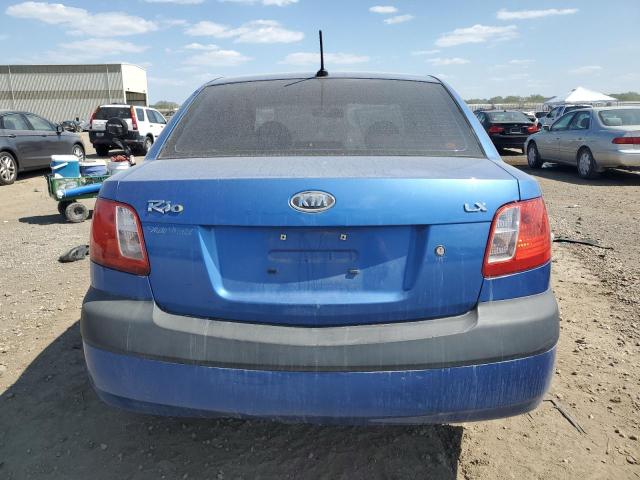 KNADE223996569961 - 2009 KIA RIO BASE BLUE photo 6