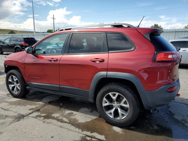 1C4PJMBS6EW317609 - 2014 JEEP CHEROKEE TRAILHAWK BURGUNDY photo 2