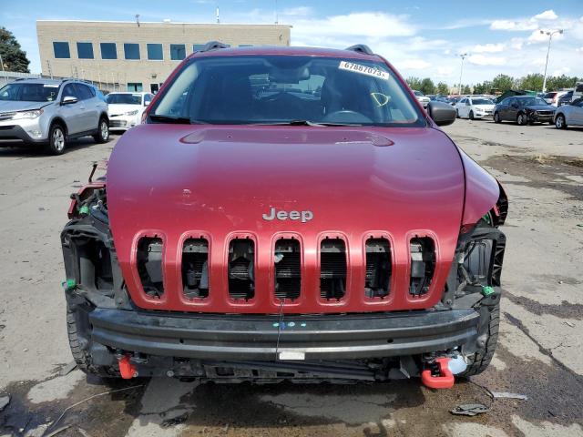 1C4PJMBS6EW317609 - 2014 JEEP CHEROKEE TRAILHAWK BURGUNDY photo 5