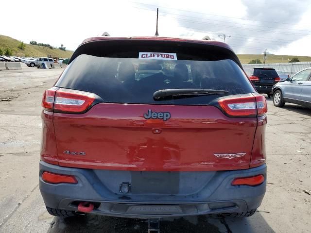 1C4PJMBS6EW317609 - 2014 JEEP CHEROKEE TRAILHAWK BURGUNDY photo 6