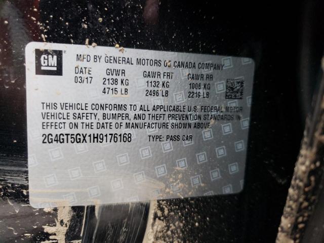 2G4GT5GX1H9176168 - 2017 BUICK REGAL GS 黑色 照片 12