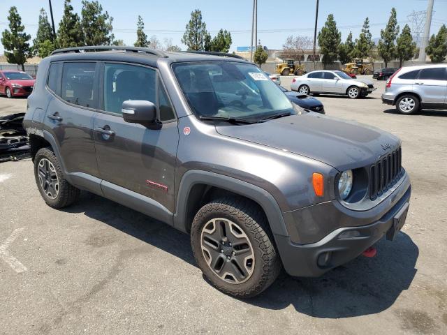 ZACCJBCB1HPE48949 - 2017 JEEP RENEGADE TRAILHAWK GRAY photo 4