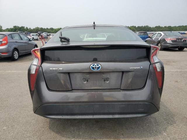 JTDKBRFUXH3541178 - 2017 TOYOTA PRIUS Gris photo 6