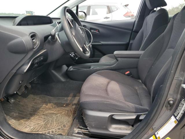 JTDKBRFUXH3541178 - 2017 TOYOTA PRIUS Gris photo 7