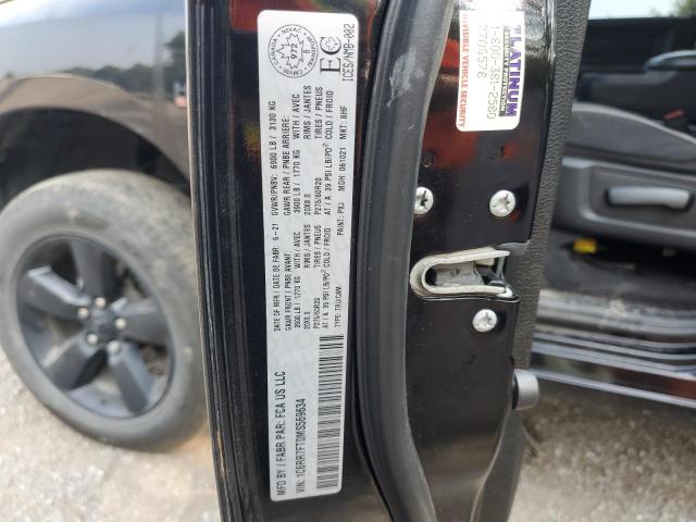 1C6RR7FT0MS569634 - 2021 RAM 1500 CLASS TRADESMAN შავი ფოტო 14