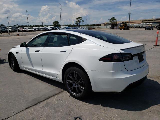 5YJSA1E53NF486196 - 2022 TESLA MODEL S Սպիտակ լուսանկար 2