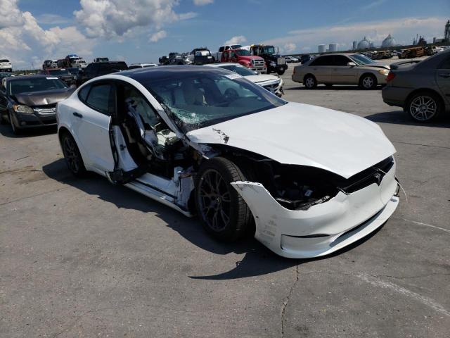 5YJSA1E53NF486196 - 2022 TESLA MODEL S Սպիտակ լուսանկար 4