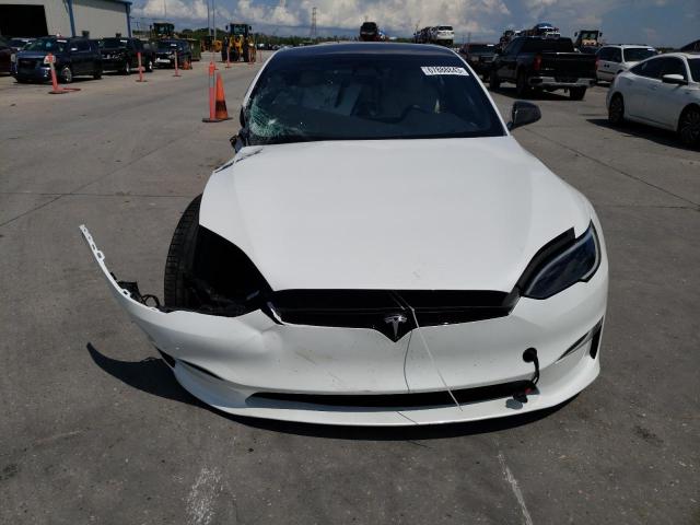 5YJSA1E53NF486196 - 2022 TESLA MODEL S Սպիտակ լուսանկար 5