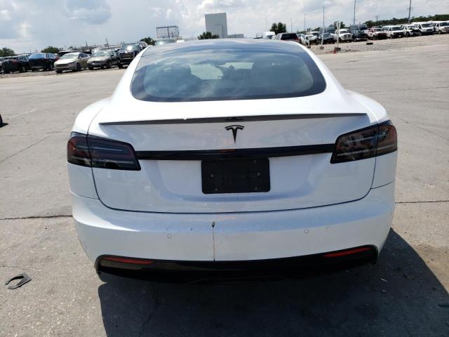 5YJSA1E53NF486196 - 2022 TESLA MODEL S Սպիտակ լուսանկար 6