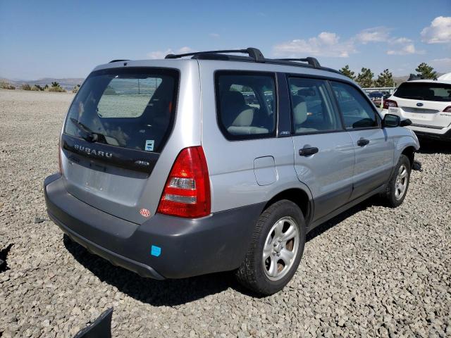 JF1SG63684H734728 - 2004 SUBARU FORESTER 2.5X SILVER photo 3