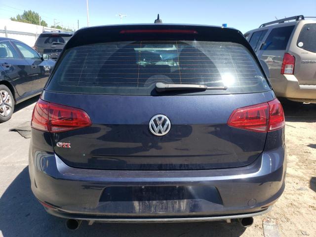 3VW4T7AUXHM029658 - 2017 VOLKSWAGEN GTI S BLUE photo 6