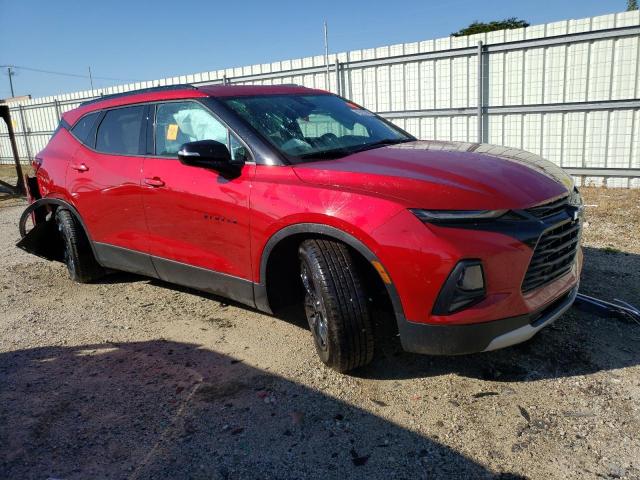 3GNKBCR40MS515533 - 2021 CHEVROLET BLAZER 2LT RED photo 4