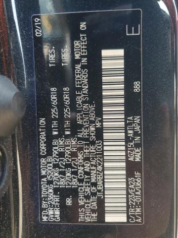 JTJBARBZ4K2211003 - 2019 LEXUS NX 300 BASE Черный фото 14