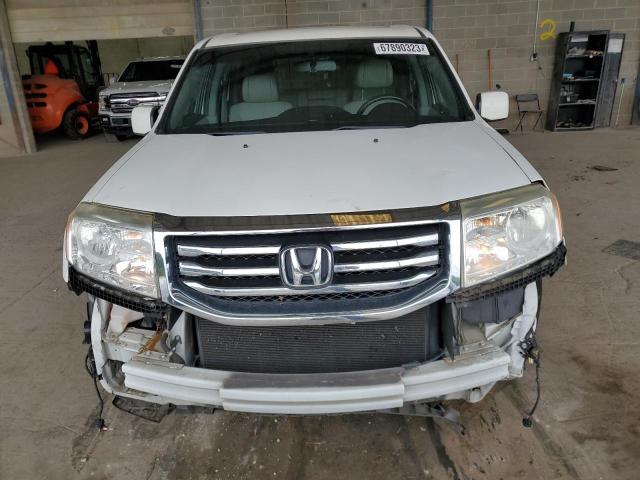 5FNYF3H53DB012038 - 2013 HONDA PILOT EXL WHITE photo 5