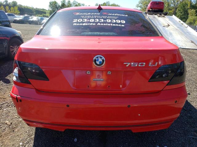 WBAHN835X8DT81934 - 2008 BMW 750 LI RED photo 6