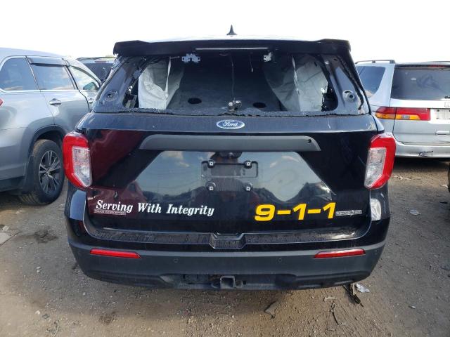 1FM5K8AB2MGA18006 - 2021 FORD EXPLORER POLICE INTERCEPTOR BLACK photo 6