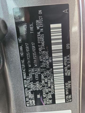 5TDYRKEC8MS037114 - 2021 TOYOTA SIENNA XLE GRAY photo 13