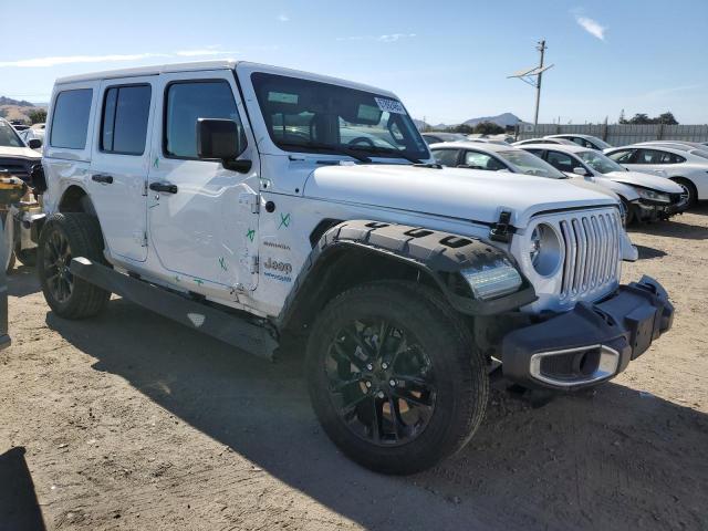 1C4JJXP61MW716865 - 2021 JEEP WRANGLER U SAHARA 4XE WHITE photo 4