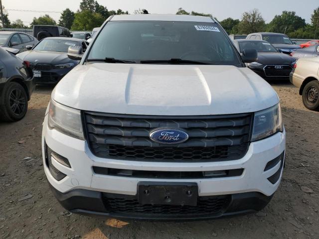 1FM5K8AR1JGA37090 - 2018 FORD EXPLORER POLICE INTERCEPTOR WHITE photo 5