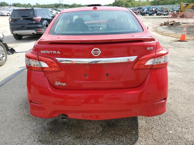 3N1AB7AP3FY254869 - 2015 NISSAN SENTRA S RED photo 6