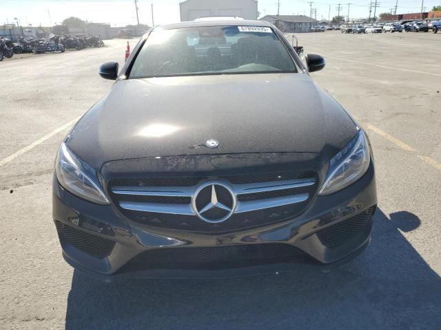 55SWF4KB4GU135653 - 2016 MERCEDES-BENZ C 300 4MATIC BLACK photo 5