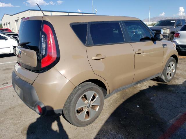 KNDJN2A2XE7053823 - 2014 KIA SOUL TAN photo 3