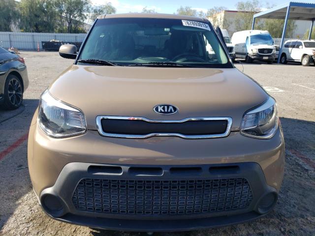 KNDJN2A2XE7053823 - 2014 KIA SOUL TAN photo 5