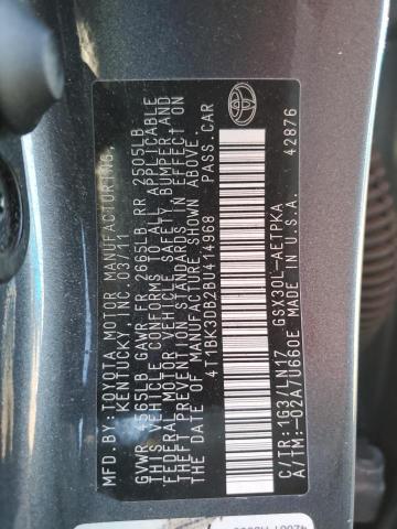 4T1BK3DB2BU414968 - 2011 TOYOTA AVALON BASE Boz foto 12