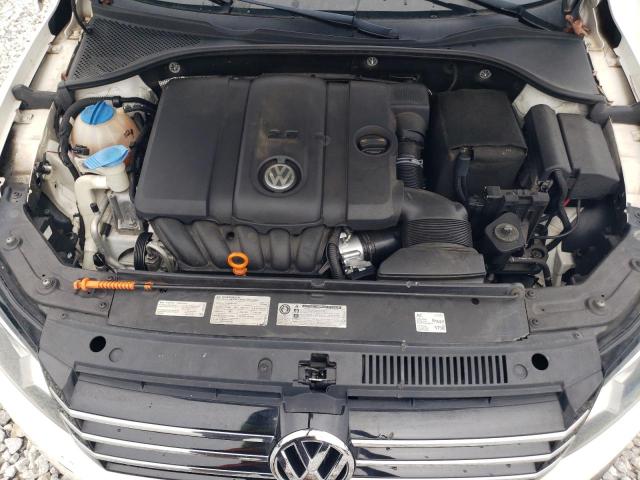 1VWBH7A32CC073552 - 2012 VOLKSWAGEN PASSAT SE WHITE photo 11