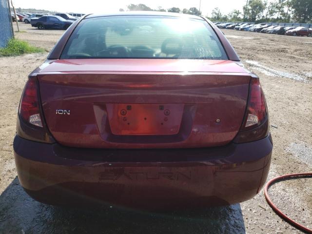 1G8AJ52F04Z174727 - 2004 SATURN ION LEVEL 2 勃艮第红 照片 6