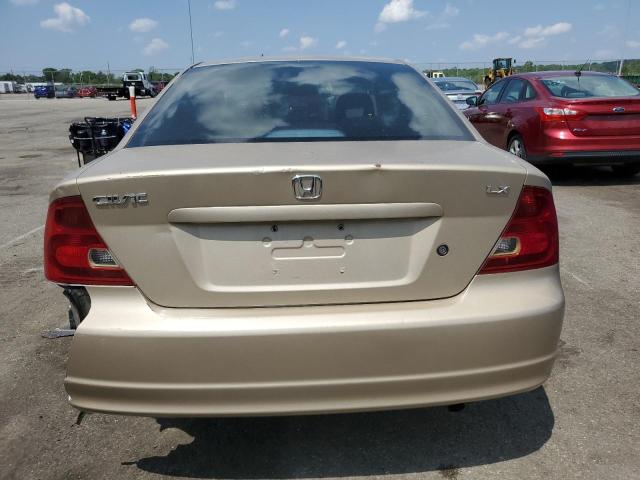 1HGEM22542L010872 - 2002 HONDA CIVIC LX BEIGE photo 11